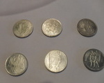 Εξι Κέρματα Πεντακοσίων Δραχμών - Κολωνός
