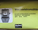 Μετρητής κατανάλωσης ρεύματος Unitec-Γερμανίας μονοφασικός/νέος - Ξηροκρήνη