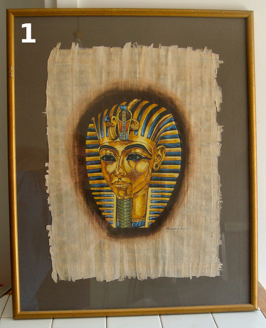 Εικόνα 1 από 8 - Αιγυπτιακή ζωγραφική σε πάπυρο -  Κέντρο Αθήνας >  Κολωνάκι