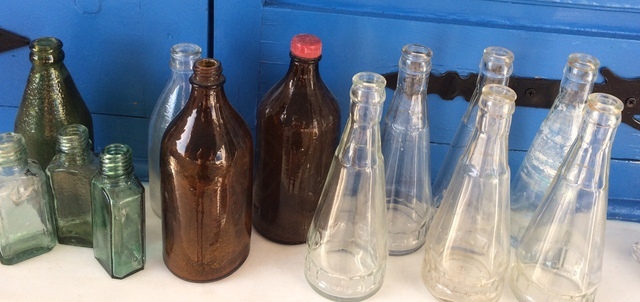 Εικόνα 1 από 3 - Μπουκάλια Διαφορετικά Γυάλινα 1950-1960 - Νομός Αττικής >  Υπόλοιπο Αττικής