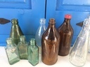 Εικόνα 2 από 3 - Μπουκάλια Διαφορετικά Γυάλινα 1950-1960 - Νομός Αττικής >  Υπόλοιπο Αττικής