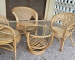 Μπαμπού Καρέκλες με Τραπεζάκι - Ελληνικό