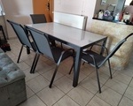 Τραπέζι Αλουμινένιο Μ160xΠ90 xΥ75 cm - Περιστέρι