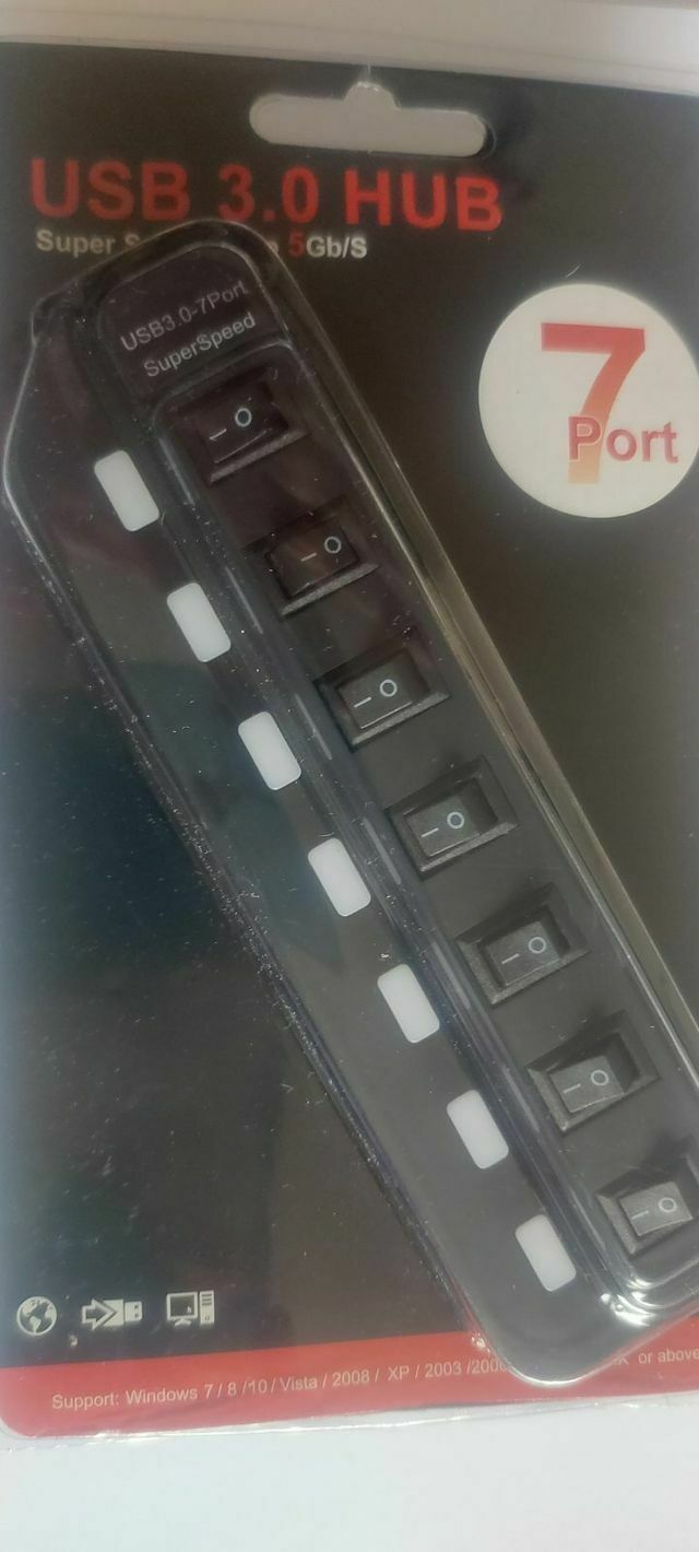 Εικόνα 1 από 1 - USB HUB 7 PORT. -  Κεντρικά & Νότια Προάστια >  Ηλιούπολη